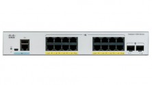 Коммутатор Cisco Catalyst 1000, 16xGE PoE+, 2xSFP C1000-16P-E-2G-L