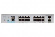 Коммутатор Cisco Catalyst, 16 x GE (PoE), 2 x 1G SFP, LAN Lite WS-C2960L-16PS-LL