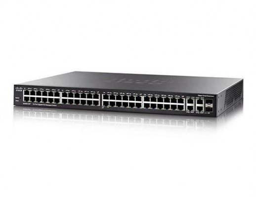 Управляемый коммутатор Cisco, 48 портов 1 Гб/с RJ-45 SG350-52MP-K9-EU