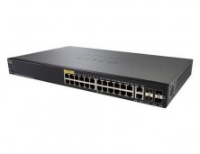Управляемый коммутатор Cisco, 24 порта 1 Гб/с RJ-45 SG350-28P-K9-EU