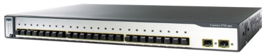 Коммутатор Cisco Catalyst, 24 x FE Duplex SC, 2 x SFP WS-C3750-24FS-S