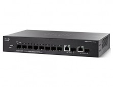 Управляемый коммутатор Cisco, 8 портов 1 Гб/с SFP SG350-10SFP-K9-EU