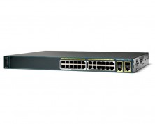 Коммутатор Cisco Catalyst, 24 x FE (PoE), 2 x GE/SFP, LAN Base WS-C2960+24PC-L