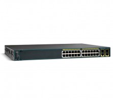 Коммутатор Cisco Catalyst, 24 x FE (PoE), 2 x GE/SFP, LAN Base WS-C2960+24PC-L