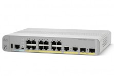Коммутатор Cisco Catalyst, 12 x GE (PoE+), 2 x GE, 2 x SFP+, IP Base WS-C3560CX-12PD-S