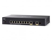 Управляемый коммутатор Cisco, 8 портов 1 Гб/с RJ-45 SG350-10MP-K9-EU