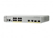 Коммутатор Cisco Catalyst, 8 x GE (PoE+), 2 x GE, 2 x SFP, IP Base WS-C3560CX-8PC-S