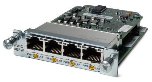 Интерфейсный HWIC модуль Cisco HWIC-4ESW-POE=