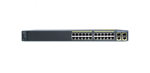 Коммутатор Cisco Catalyst 2960 Plus, 24 x FE, 2 x GE/SFP, LAN Lite WS-C2960+24TC-S