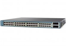 Коммутатор Cisco Catalyst, 48 x GE (PoE), 2 x 10GE(X2), 1150W, IP Services WS-C3560E-48PD-EF